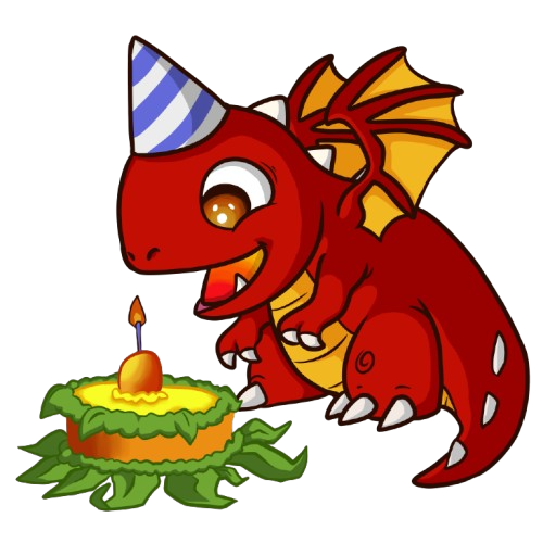 Fanart of the Fire Dragon celebrating the 13th anniversary